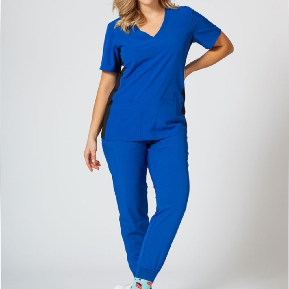 Matrix by Maevn Blue Scrub Top And pants Women Size SM